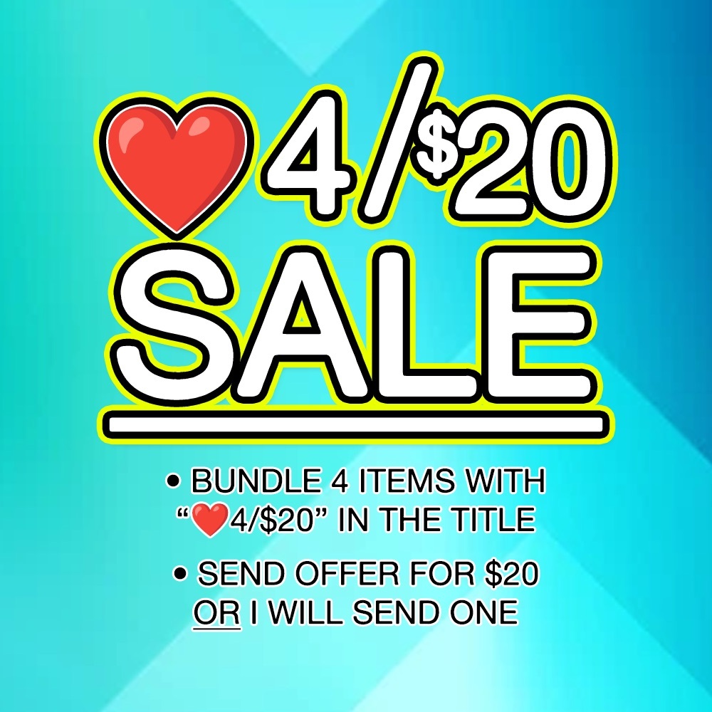 4 for $20 Sale
